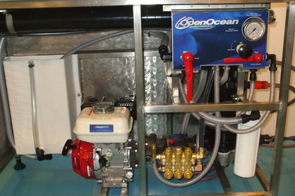 Compact skid-mounted land-based system